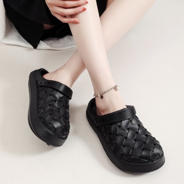 Cross-Woven Clog Shoes