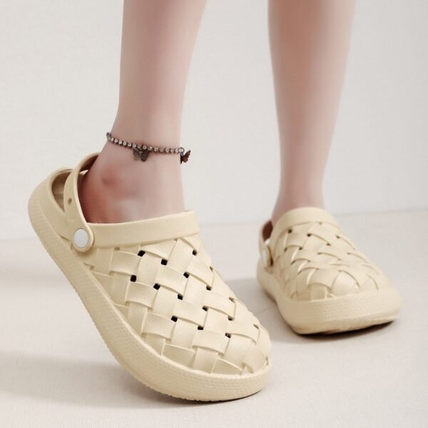 Cross-Woven Clog Shoes