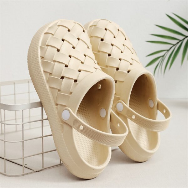 Cross-Woven Clog Shoes